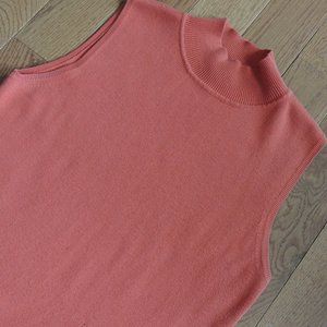 Dress Barn orange sweater vest.